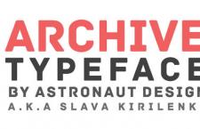 Archive 免费英文字体 支持希腊文