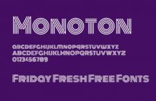Monoton 线条英文字体