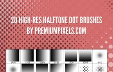 20款渐变圆点PS笔刷