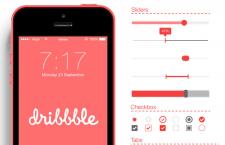 IOS红色风格UI主题包，PSD矢量分层