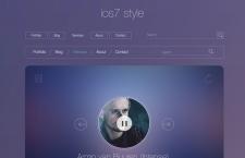  ios7风格UI主题包，PSD矢量分层
