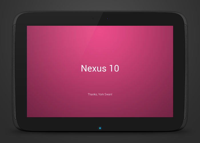 Nexus 10 模型概念版，PSD矢量素材