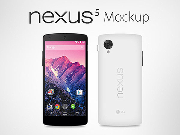 Google Nexus5 手机模型，AI矢量素材