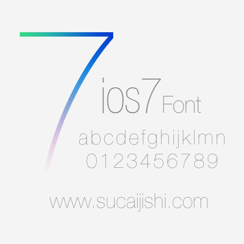IOS7中英文字体下载