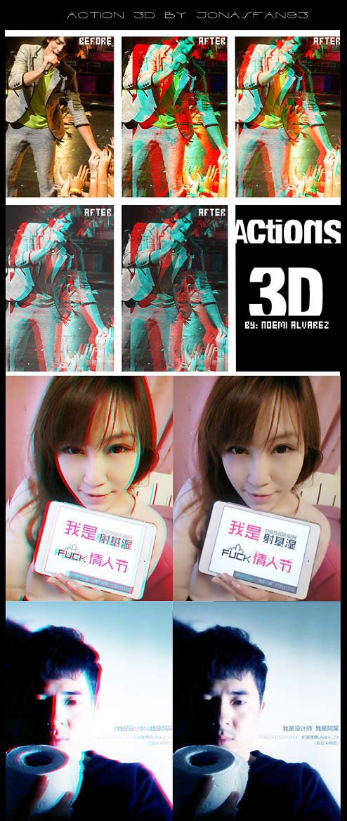 3D海报效果PS动作