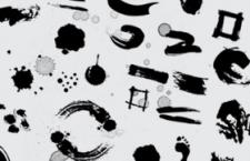 316款水墨痕渍PS笔刷合集