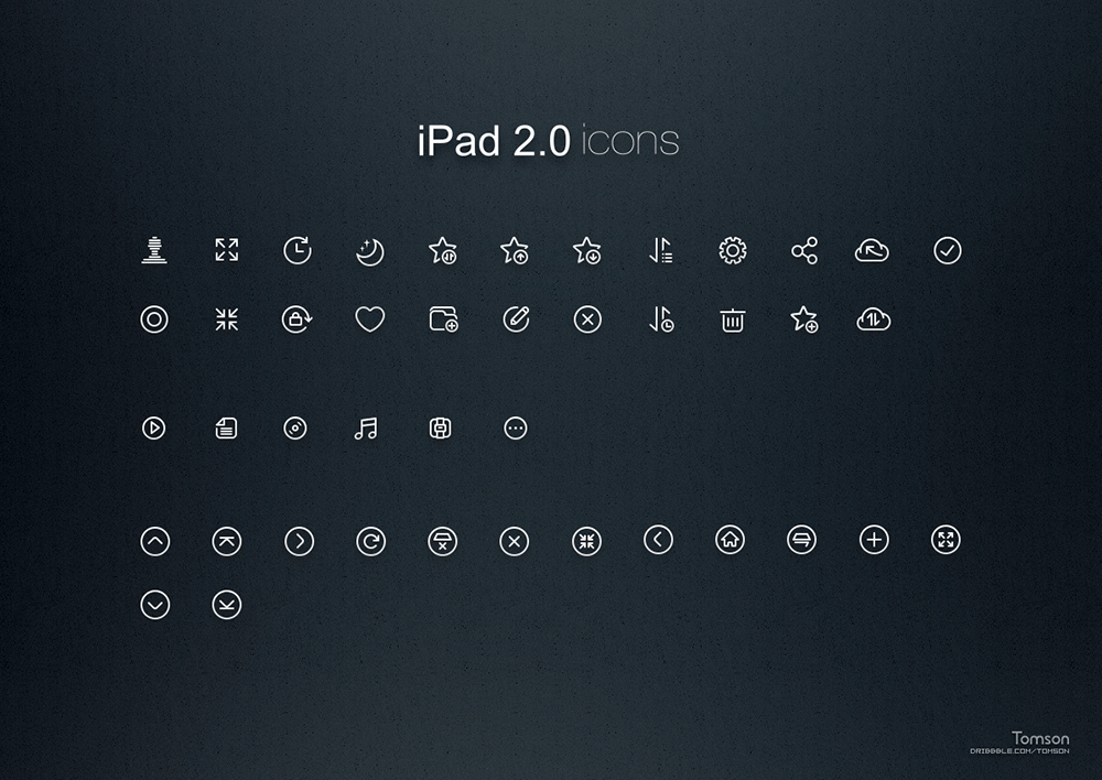 40枚ipad2图标，PSD源文件