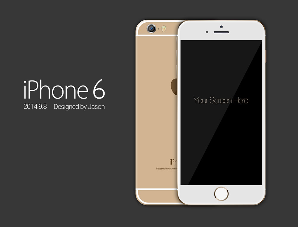  iPhone6 手机模型，PSD源文件