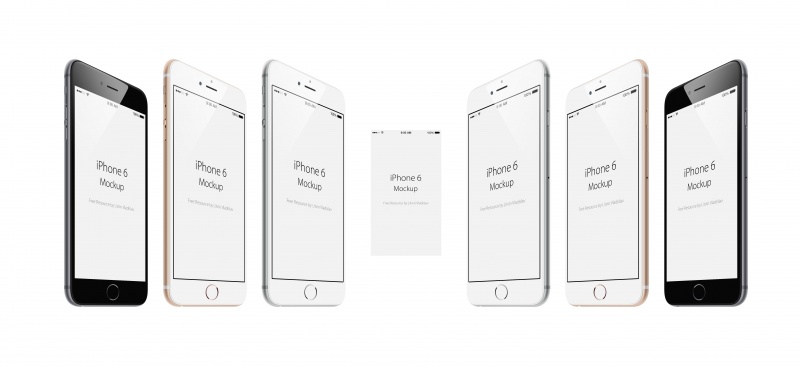 Iphone 6 3色 手机模型 Psd源文件 模版下载 素材集市