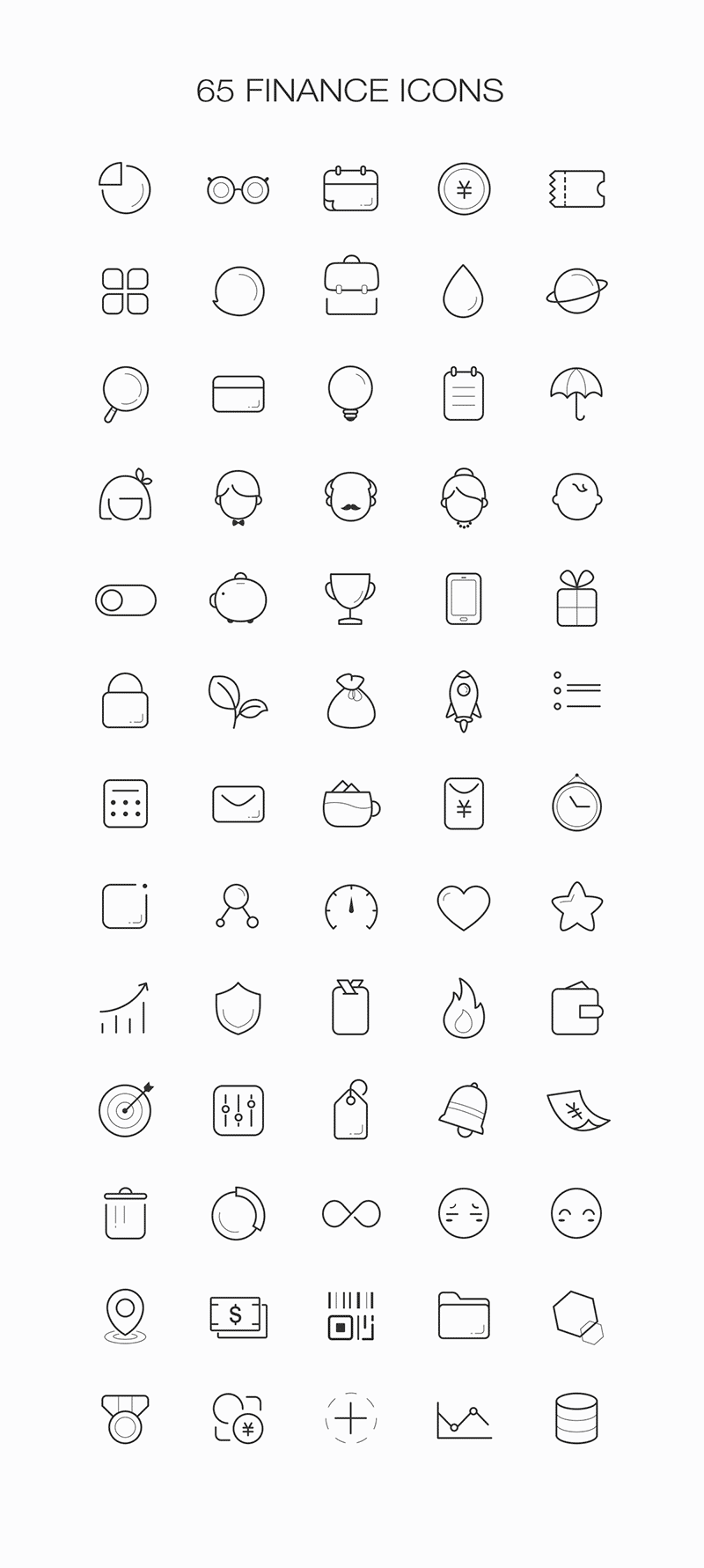 65ö����ҵ���ͼ�꣬AI PSDԴ�ļ�