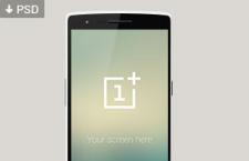 OnePlus One 一加手机模型，PSD源文件