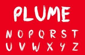 Plume英文字体
