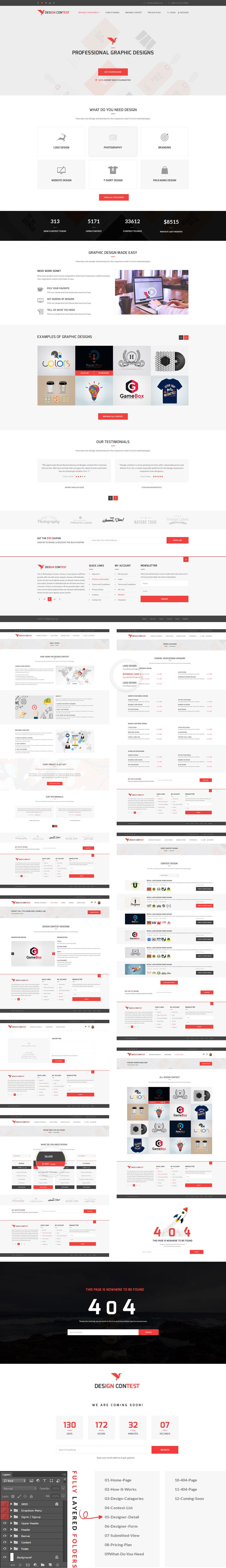 ��ƹ�˾��վģ�棬PSDԴ�ļ�