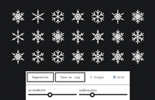 Snowflaker：雪花矢量 SVG 生成工具