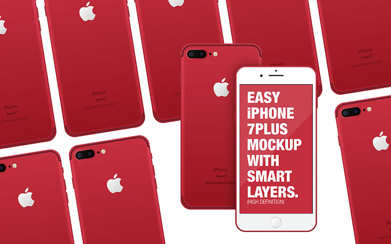 iPhone7 red ɫֻģ棬PSDʽ