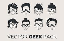 28款Geek极客漫画头像，AI源文件