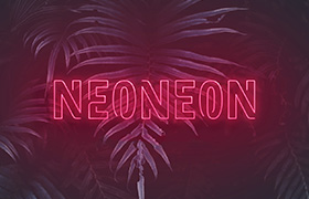 Neoneon 个性线条英文字体