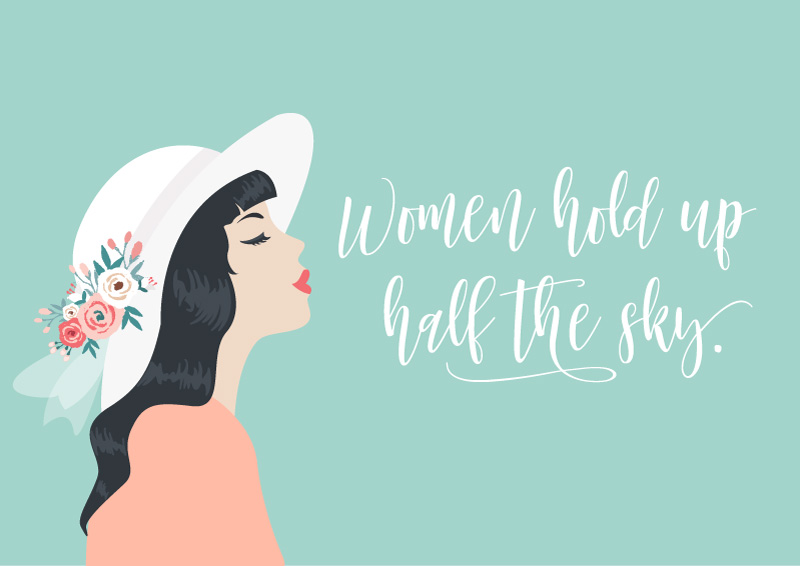 4张女王节矢量素材，AI源文件