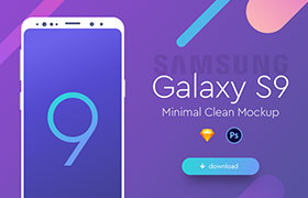 三星 Galaxy S9 手机模型，PSD Sketch 源文件