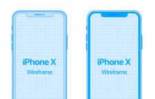 iPhone X 线稿样机，PSD源文件