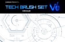 高清科技圆环PS笔刷