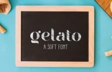Gelato 甜品店风格英文字体