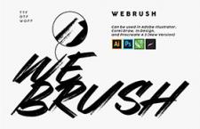 webrush 涂鸦风格英文字体