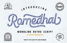 Romedhal Script Stamp 复古英文字体