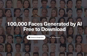 10万张免版权AI虚构人物头像照片免费下载 Generated Photos
