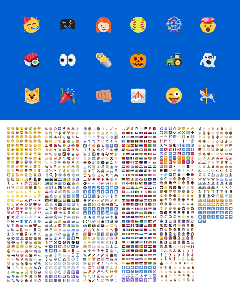 3000 推特twitter官方开源表情包 Png Svg格式 矢量图标 素材集市