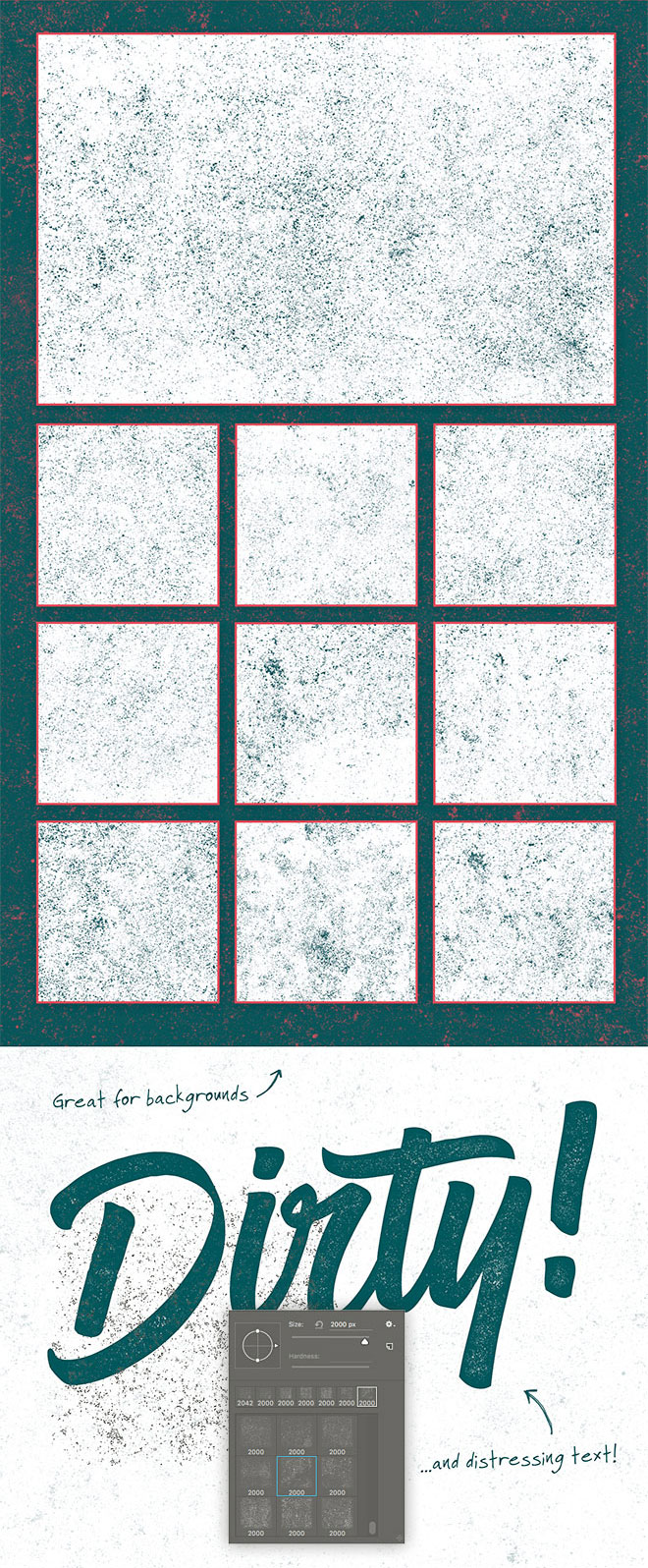 10种噪点Photoshop笔刷