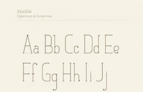 Matilde 典雅英文字体