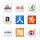 各大知名网站Logo图标素材，PSD格式