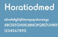 适合UI设计英文字体 Horatiodmed