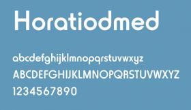 适合UI设计英文字体 Horatiodmed
