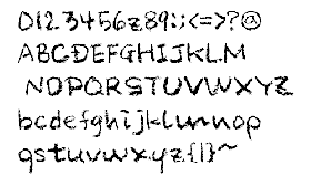 粉笔字效果字体