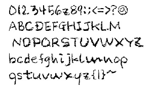 粉笔字效果字体