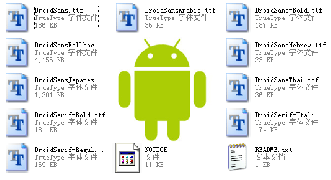 安卓(Android)专用中英文字体
