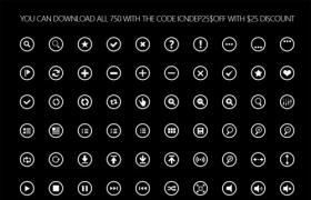 750枚Win8图标大全，矢量PSD分层