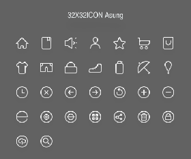 30枚IOS7线性风格小图标