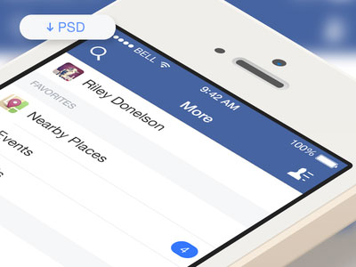 facebook ios7ϵĲ˵