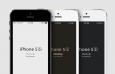iPhone 5s 三种颜色都有，PSD矢量