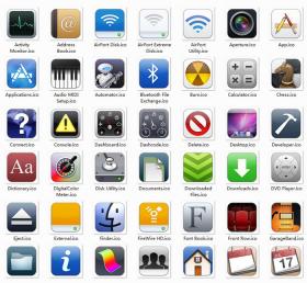 100枚IOS6系统默认<font color=red>图标</font>，ICO格式