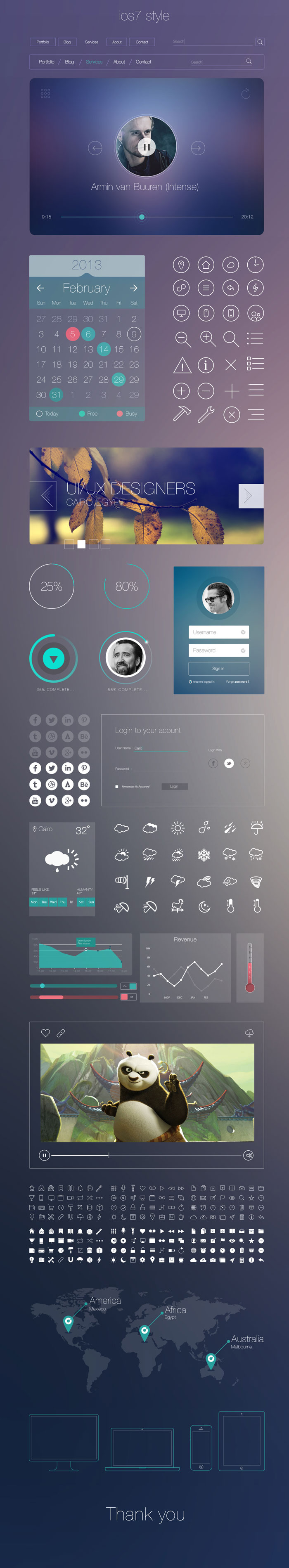  ios7���UI�������PSDʸ���ֲ�