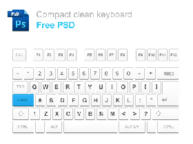 PSD键盘UI素材