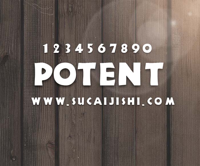 POTENT Regular 英文字体