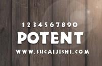POTENT Regular 英文字体
