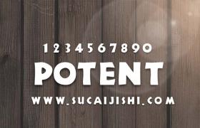 POTENT Regular 英文字体