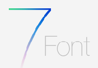 IOS7中英文字体下载