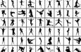 225枚矢量人物Photoshop自定形状图案下载